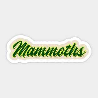 Mammoths Sticker